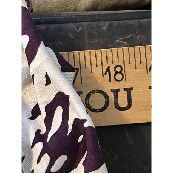 Diane von Furstenberg DVF Nalan Silk Wrap Maxi Dress •2• Purple White Abstract - Picture 12 of 15